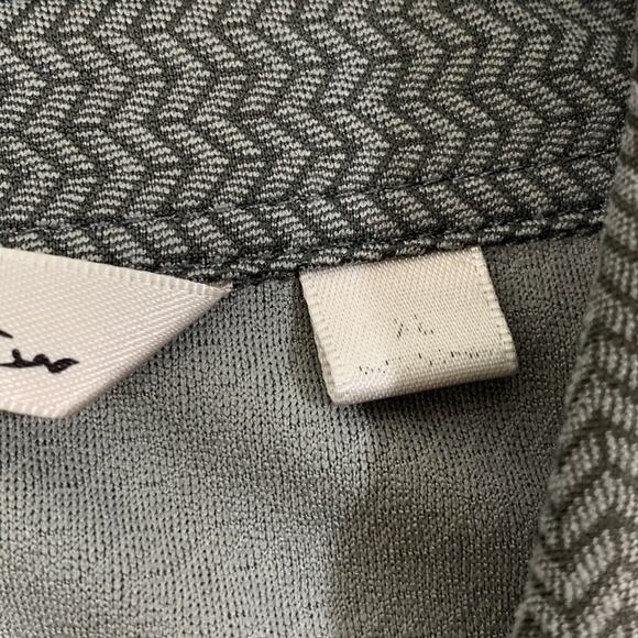 Travis Mathew Polo Shirt Men XL Extra Large Graphite Grey Weave Performance Golf - Picture 4 of 9